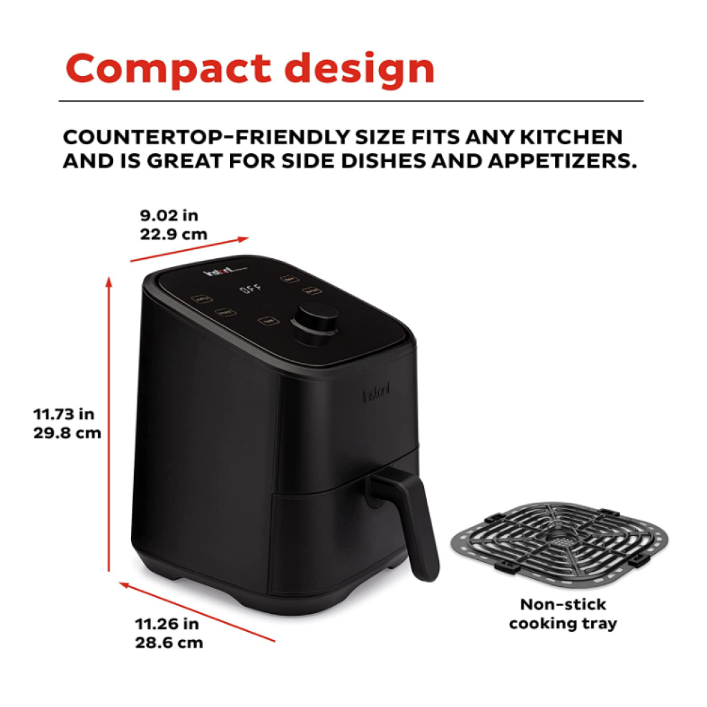 Instant Pot Vortex 4in1, 2quart Mini Air Fryer